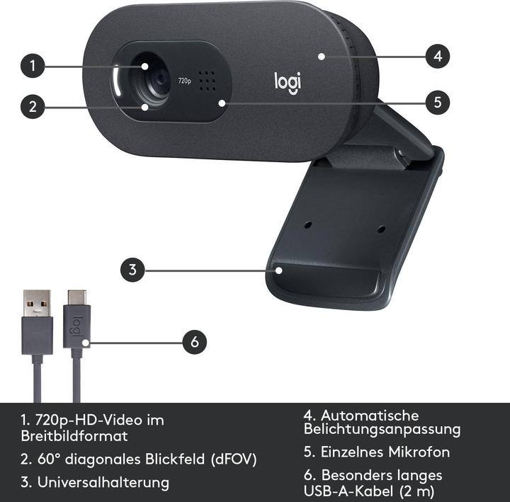 Produktbild Logitech C505 (0.90 Mpx)