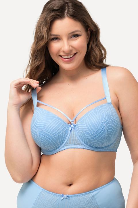 Produktbild Ulla Popken Bügel-BH, Zierbänder, Spitze, Cup C - D (110 C)