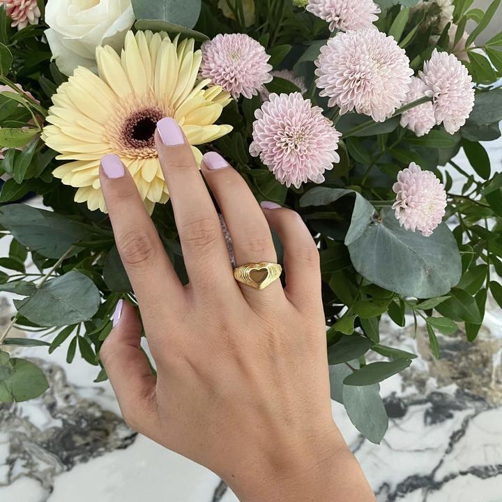 Produktbild Candy Ring Carli, 925 Sterling Silber, vergoldet (54, 925 Silber)