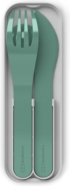 Produktbild Monbento Pocket Color Reisebesteck, Green Forest