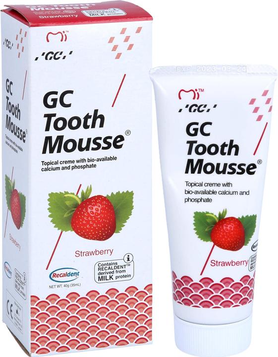 Produktbild Doc Johnson GC Tooth Mousse Erdbeere Creme, 40 g Zahncreme