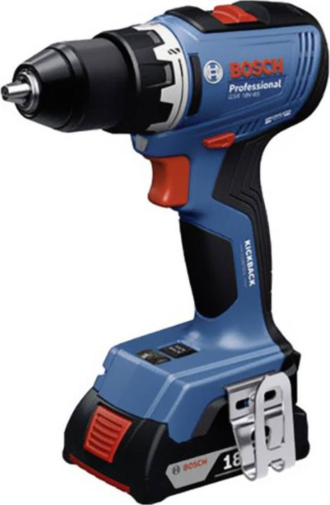 Bosch Professional Bosch Bohrschrauber GSR 18V-65 2xPC4,0Ah, L-Boxx, 82tlg. ACC (Akkubetrieb)