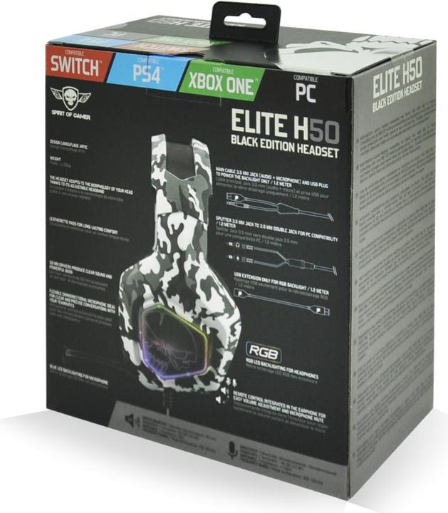 Immagine prodotto Spirit Of Gamer Elite H50 Artic (Cablato)