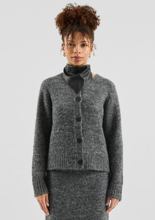 Produktbild s.Oliver Strickjacke Flauschige Strickjacke (M)