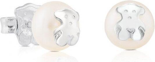 Actual product image Tous Earrings made of real pearls with bear 211140420