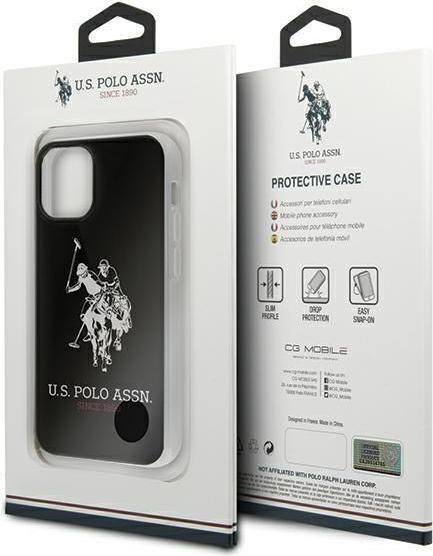Produktbild U.S. Polo US Polo USHCP12STPUHRBK iPhone 12 Mini 5.4 "Black / Black Glossy Large Logo (Apple iPhone 12 mini)