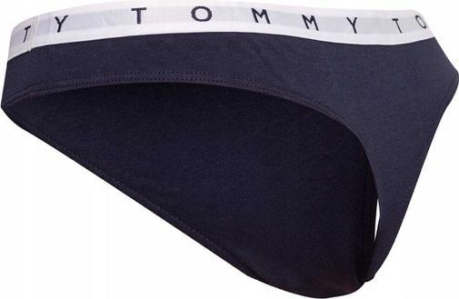 Actual product image Tommy Hilfiger Ladies 3P Thong Thong Panties, Green Mal/French Orchid/Desert Sky, S (S)