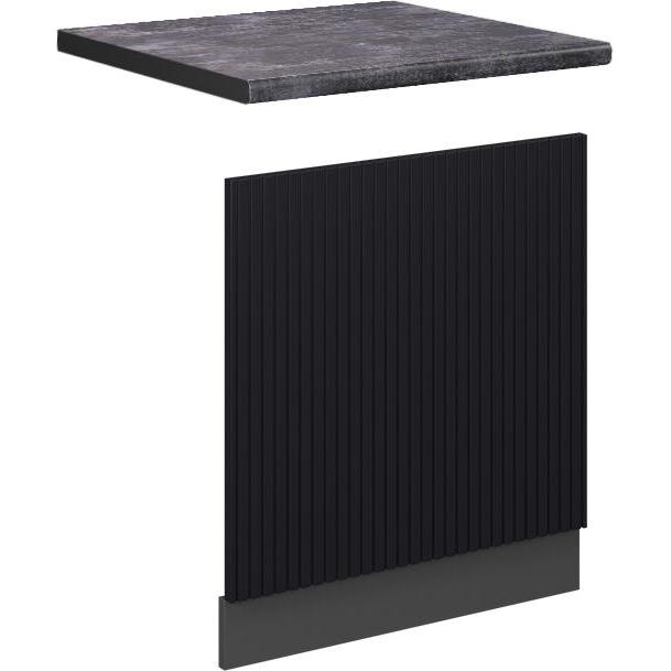 Vicco Frontblende Fame-Line, Geschirrspüler Zubehör, Schwarz
