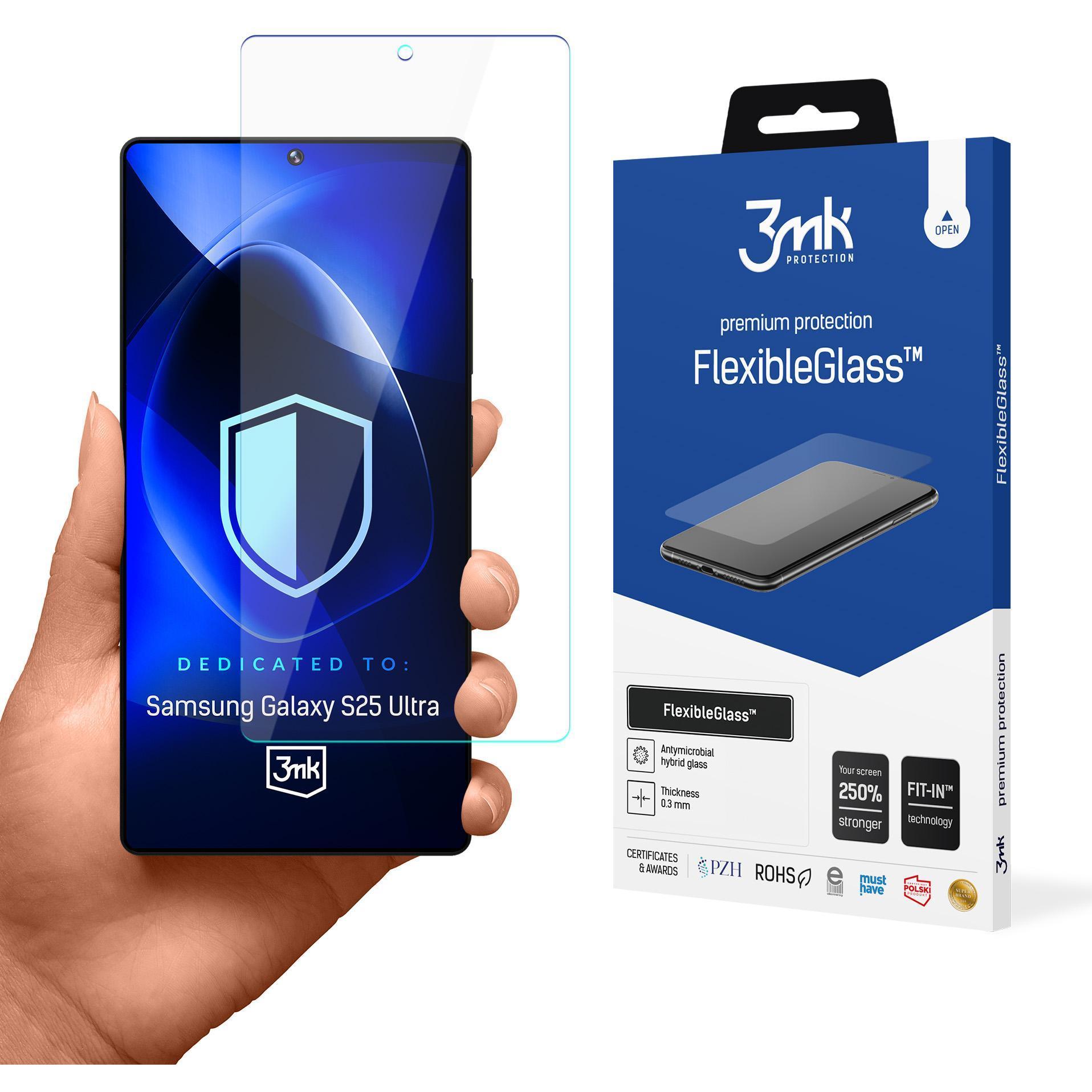 Thumbnail - 3MK FlexibleGlass pro Samsung Galaxy S25 Ultra (5903108625319) (1 Stück, Samsung Galaxy S25 Ultra), Smartphone Schutzfol...