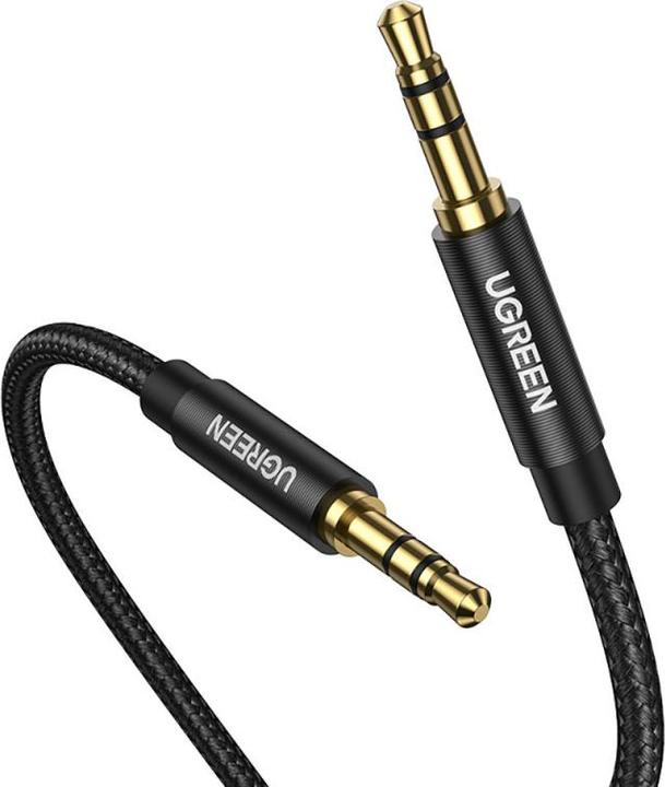 Image du produit Ugreen mini jack 3,5mm AUX Cable 1m (black) (1 m, Câble AUX)