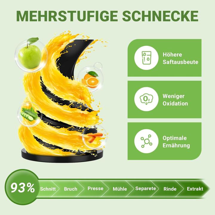 Actual product image Amzchef Ganzfrucht Slow Juicer