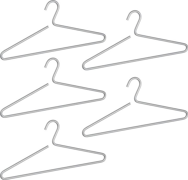 Wenko 5 Lux hangers silver (5 x)