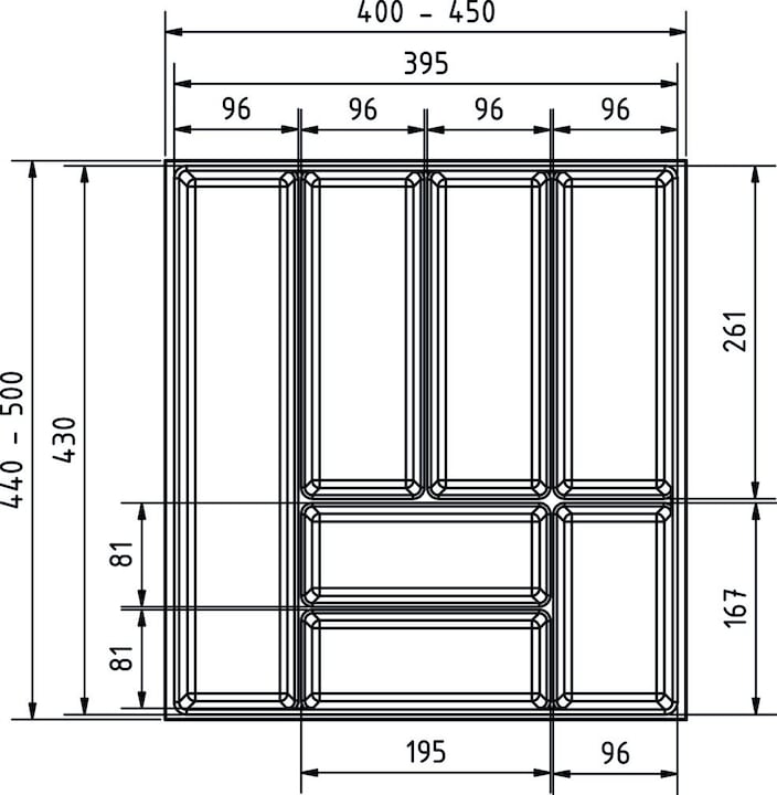 Immagine prodotto Werkstarck Besteckeinsatz Basic LEGRABOX M