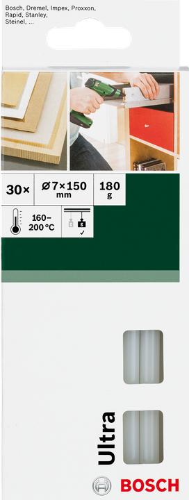 Actual product image Bosch Zubehör DIY Glue Sticks Ultra Power Set of 10