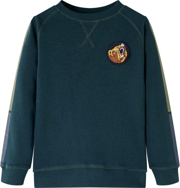Immagine prodotto VidaXL Felpa da bambino verde muschio 140,Materiale: 80 % cotone. 20 (140)