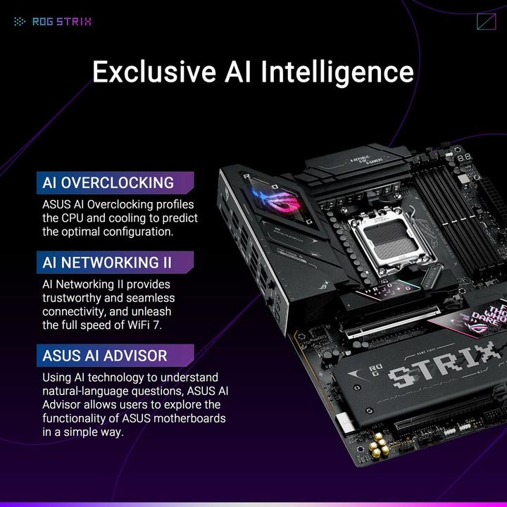 Actual product image ASUS ROG STRIX B850-E GAMING WIFI (AM5, AMD B850, ATX)