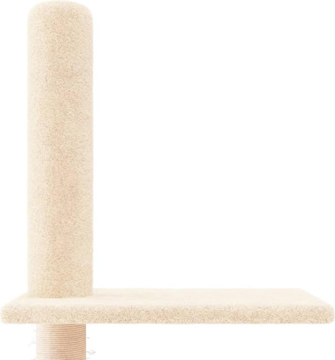 Actual product image VidaXL Kratzbaum Deckenhoch Creme 250,5-276,5cm Katzenbaum Katzenkratzbaum (276.50 cm, Cream)