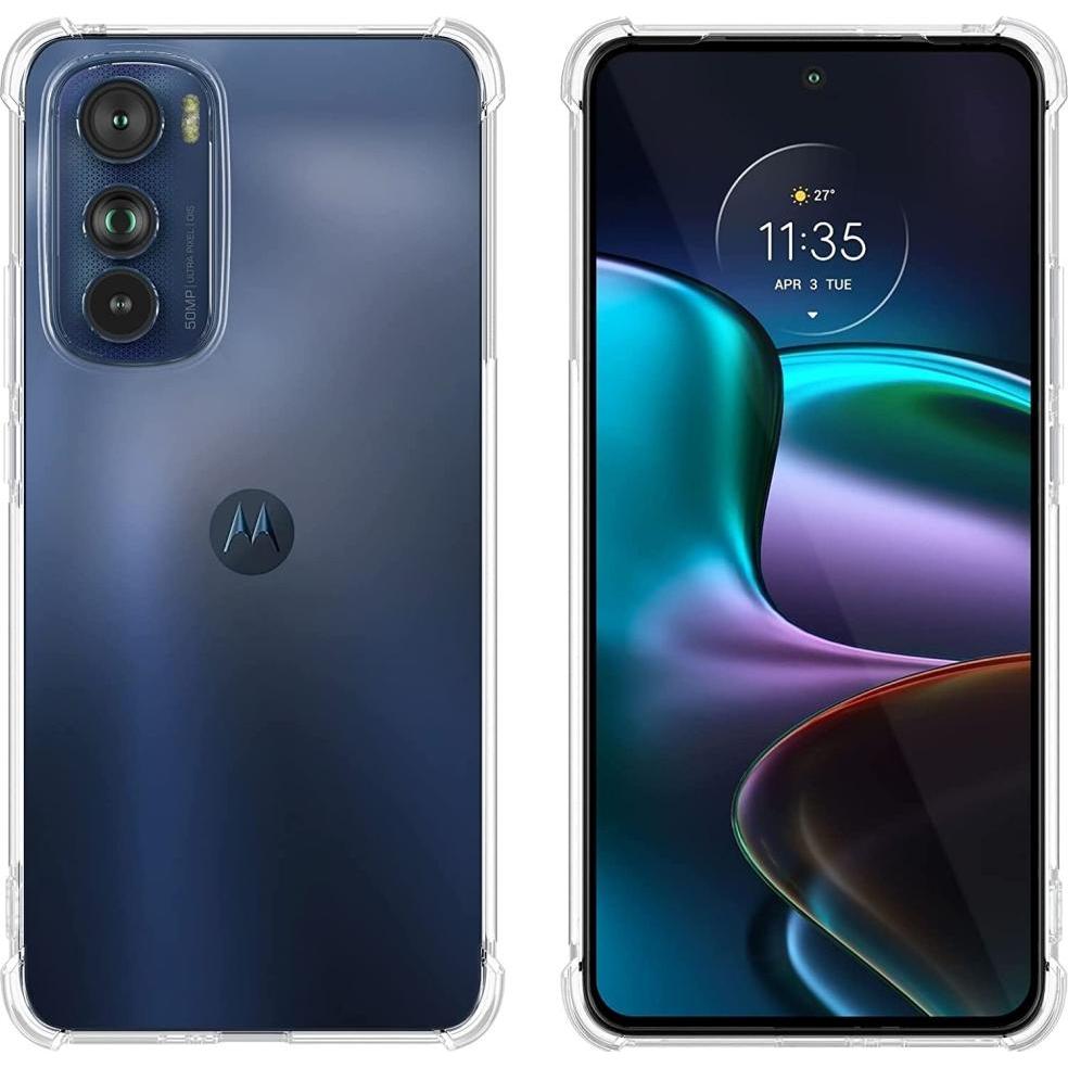 Thumbnail - Screenguard Motorola Edge 30 Pro Hülle Crystal Soft Airbag Bumper (Motorola Edge 30), Smartphone Hülle, Transparent