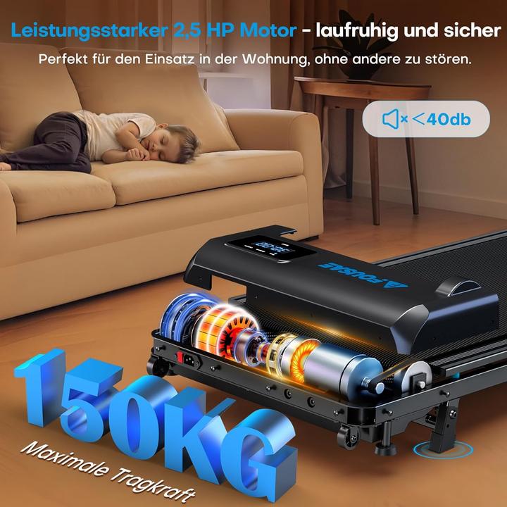 Image du produit Fousae Walking Pad Laufband mit Steigung