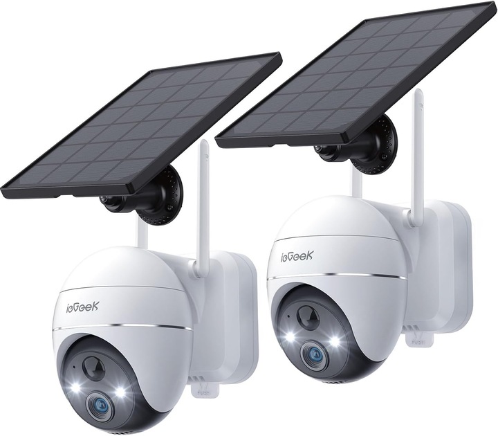 Produktbild IeGeek 2K Solar-Überwachungskamera mit Pan-Tilt