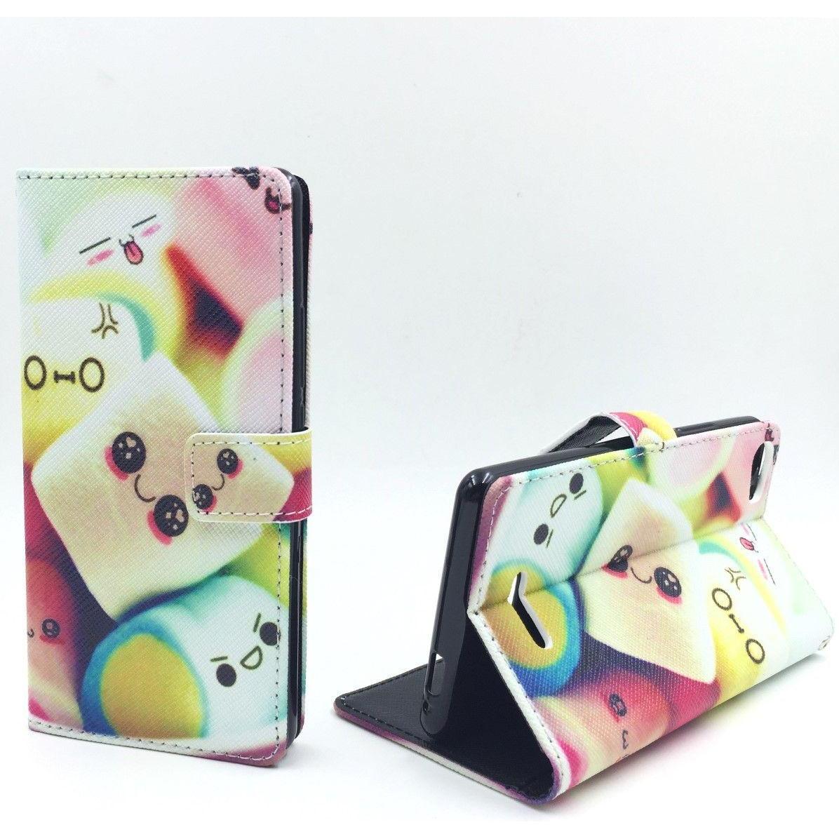 König Design Schutz Handy Hülle für Wiko Fever 4G Case Cover Tasche Wallet Etui Handyhülle (Wiko Fever 4G), Smartphone H...