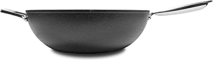 Actual product image Moneta Armonia Wok Sauté Pan, Non-Stick and Anti-Scratch Coating, Suitable for All Stovetops, Dishwasher Sa (32 cm, Wok, Aluminium)