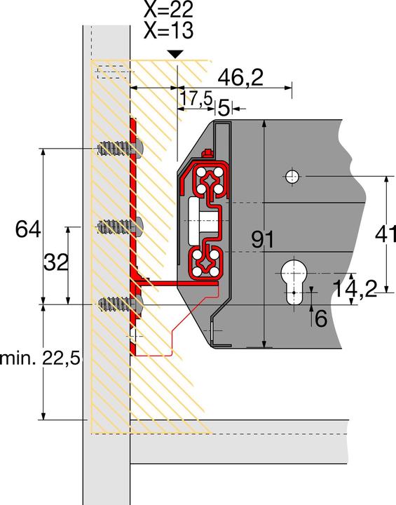 Immagine prodotto Hettich Quadro Duplex 60