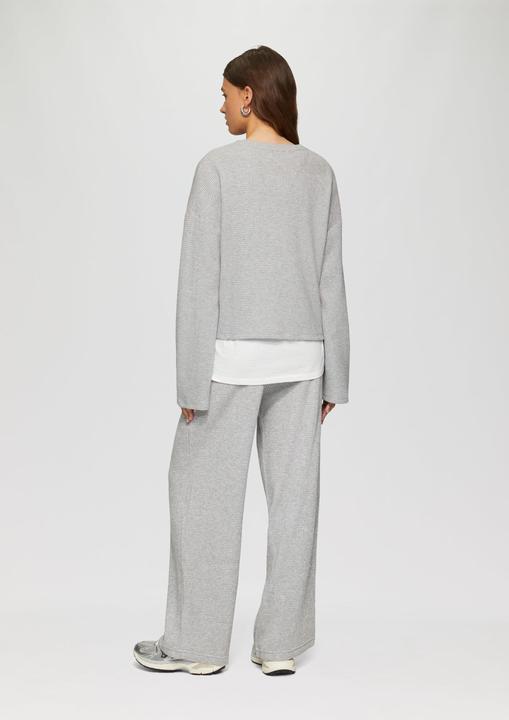 Immagine prodotto S.Oliver Sweatshirt Sweatshirt mit Piquéestruktur und Glitzereffekt (L)