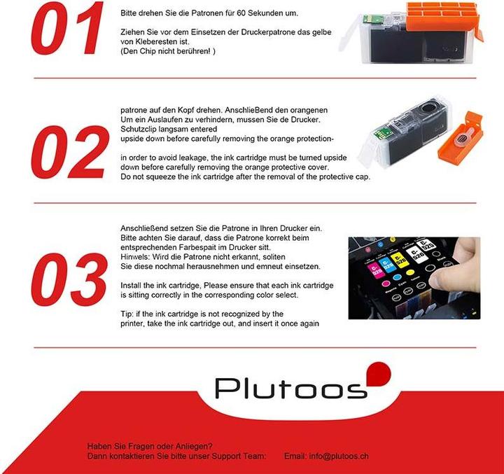 Immagine prodotto Plutoos Cartuccia Canon PGI-525 PGBK compatibile XXL, nero (FC)