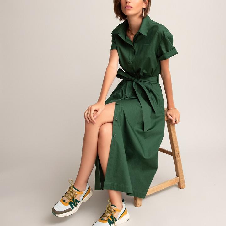 Produktbild La Redoute Collections Blusenkleid mit Bindegürtel (44)