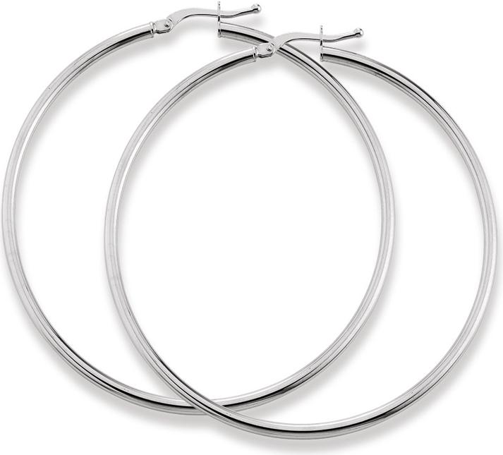 Immagine prodotto Natsumi Schmuck Creoli in oro bianco 18K/750 Ø 29-54mm rotondo (Oro bianco 750/18 K)