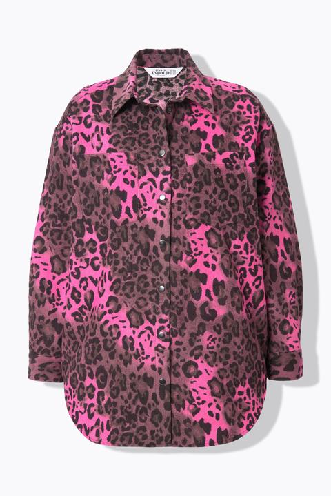 Produktbild Studio Untold Cord-Hemd, Oversize Shape, Leoprint (54)