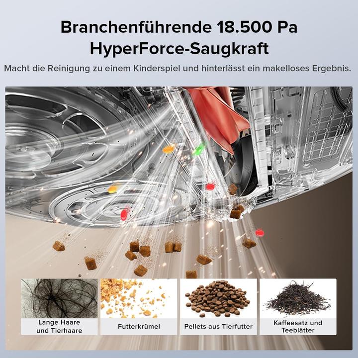 Produktbild Roborock Qrevo Edge S5A Saugroboter mit Wischfunktion,Dual Anti-Tangle-System,17kPa,FlexiArm,Schwarz (17000 Pa, Wischpads (rotierend))