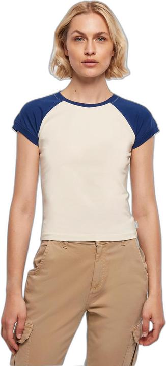 Produktbild Urban Classics Ladies Organic Stretch Short Retro Baseball Tee (XS)