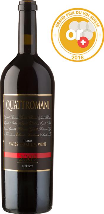 Actual product image Brivio - Delea - Gialdi - Tamborini Quattromani Merlot Ticino DOC Swiss Premium Wine (1 x 75 cl, 2022)
