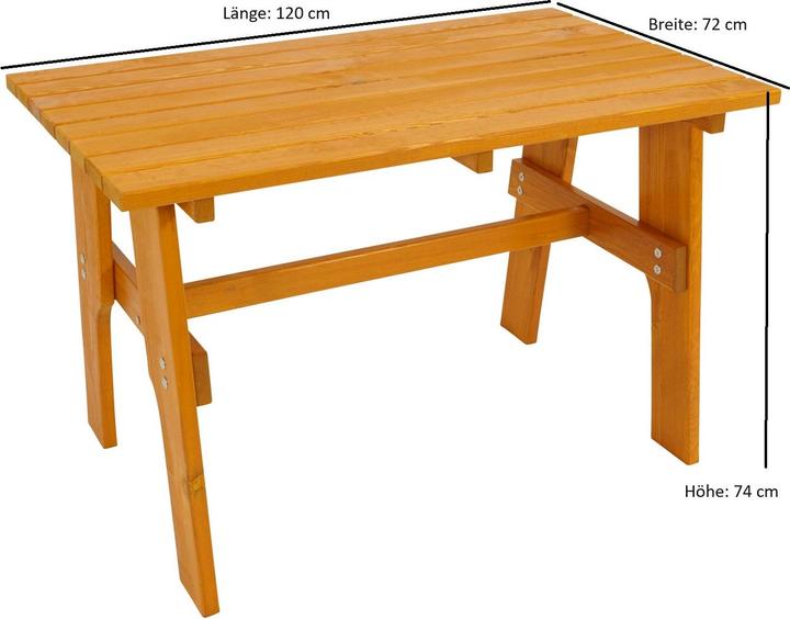 Produktbild Degamo Gartentisch FREITAL (120 x 70 x 74 cm)