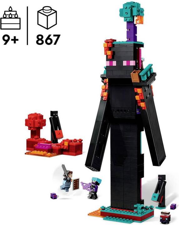 Produktbild LEGO 21279 ® MINECRAFT Der Enderman-Turm (21279, LEGO Minecraft)