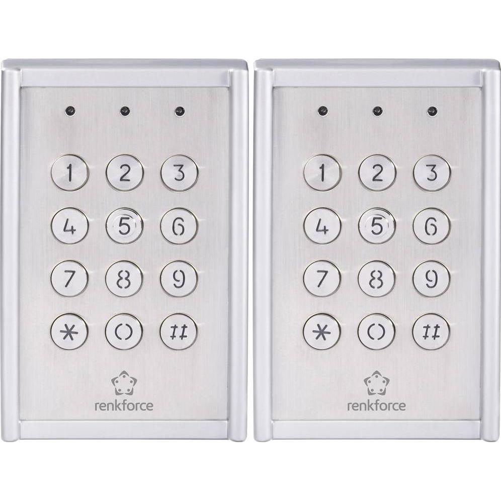 Renkforce, Zutrittskontrolle, Codeslot Opbouw IP65 Met verlicht toetsenbord