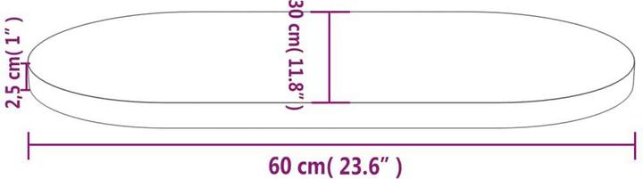 Immagine prodotto vidaXL Tischplatte (60 x 30 cm)