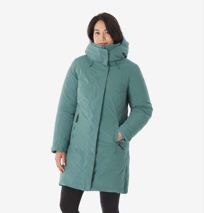 Actual product image Quechua Daunenmantel Parka Damen warm bis -20 °C wasserdicht Wandern - NH900 grün