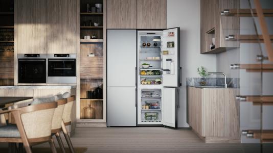 Produktbild Asko Kühl-Gefrierkombination freistehend PREMIUM RFN232041S Edelstahlfront und silber (391 l)