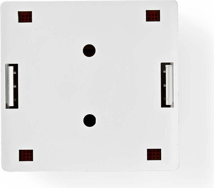 Productafbeelding Nedis Netwerk wandcontactdoos - Aan de wand - 2-poorts poort(en) - UTP CAT6 - Recht - Contactdoos -