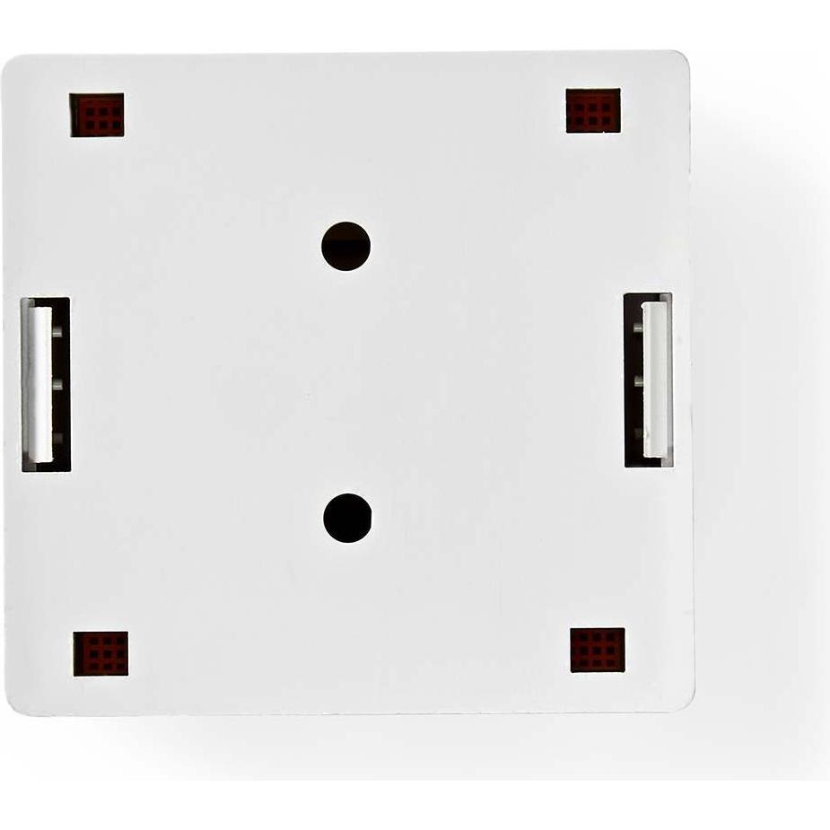 Thumbnail - Nedis, Steckdose, Netzwerk-Wanddose - An der Wand - 2-Port Port(s) - UTP CAT6 - Gerade - Buchse - Vergoldet - PV