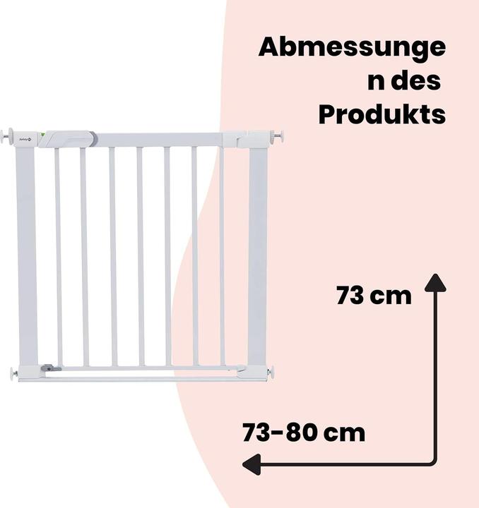 Actual product image Safety 1st Stair Guard, 73-80cm, White (73 - 80 cm)