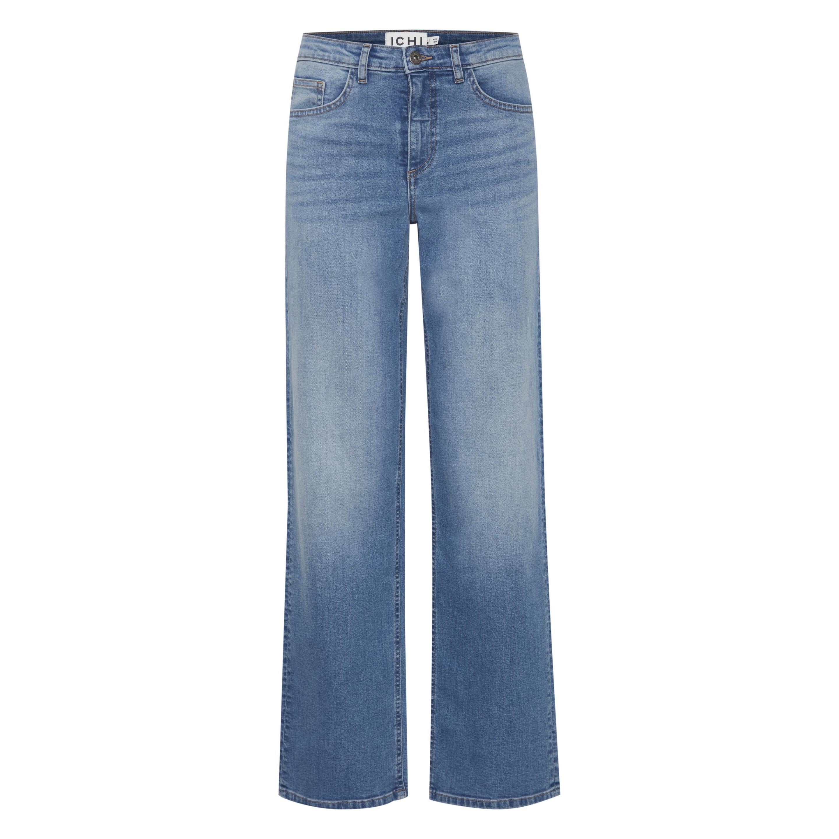 Ichi, Damen, Jeans, Ihtwiggy Straight Dames Broek - Maat 27/34, Blau, (W27/L34)