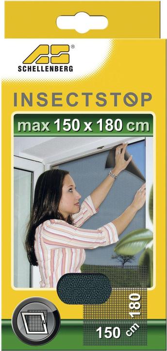Produktbild Schellenberg Insektenschutzgitter für Fenster Fliegenschutzgitter 1500 x 1800 mm anthrazit