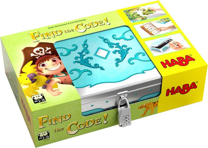 Actual product image Haba Find the code. Pirate Island (German, 1 - 6 Players)