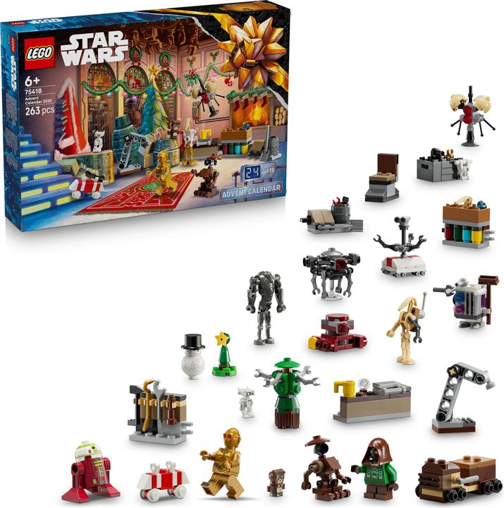 Actual product image LEGO Advent Calendar 2025 (LEGO Star Wars, 75418)