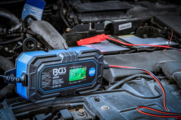 Immagine prodotto BGS Digitales Batterie-Ladegerät | 6/12 V | 4 A (12V, 6V, 4 A)