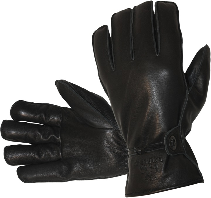 Image du produit Hofler Gants en cuir de cerf pour hommes, noir (9)